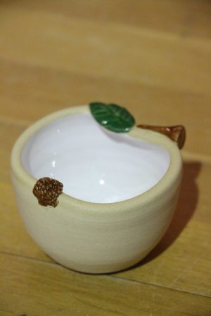 Svícínek – jablíčko bílé (na čajovou svíčku),v 5 cm