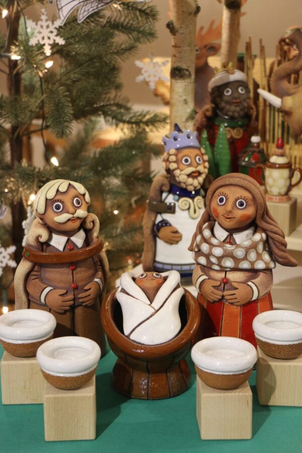 Marie, Josef, Ježíšek + 4 svícínky (Josef v 23 cm) - Image 2