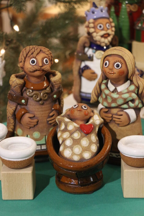 Marie, Josef, Ježíšek + 4 svícínky (Josef v 23 cm) - Image 3