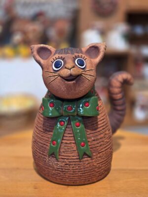 Kočka s mašlí větší (v 24 cm)