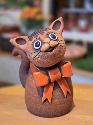 Kočka malá s mašlí (v 15 cm)